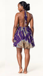 Backless Dera Halter Mini Dress - Dera by Passion