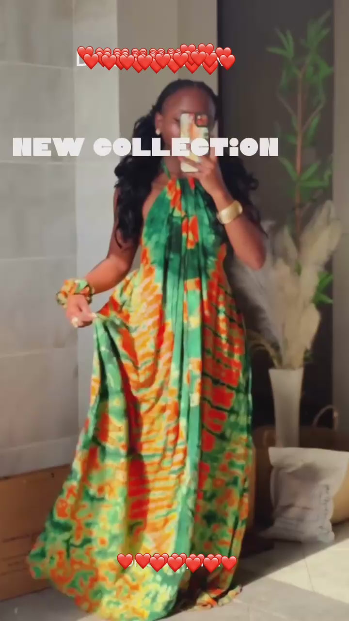 Paradise Backless Dera Maxi Dress
