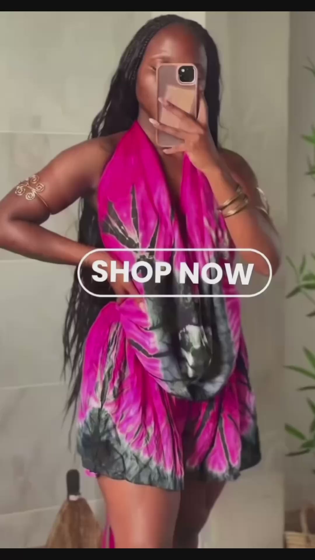 Multi-Way Backless Dera Two-Piece Short Set